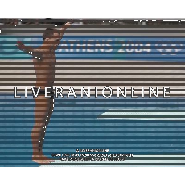 OLIMPIADI DI ATENE 23/08/2004 Tuffi trampolino 3m uomini nella marconi nicola foto marco luzzani/ag aldo liverani