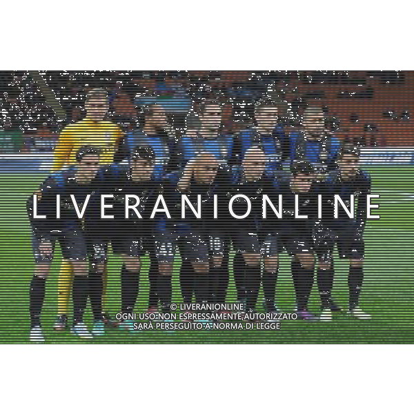 MILANO, 06-12-2012 / Œ©FOTO GIORGIO RAVEZZANI UEFA EUROPA LEAGUE INTER-NEFTCI PKF NELLA FOTO : FORMAZIONE INTER ©AGENZIA ALDO LIVERANI SAS