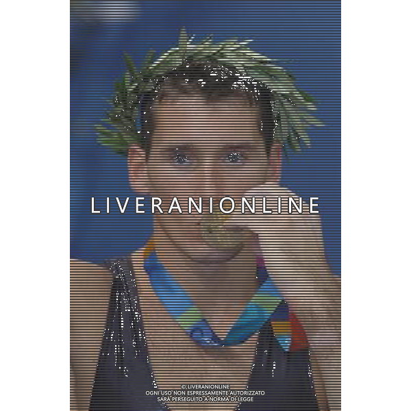 OLIMPIADI DI ATENE 2004 NELLA FOTO IGOR CASSINA FOTO MARCO LUZZANI-AGENZIA ALDO LIVERANI