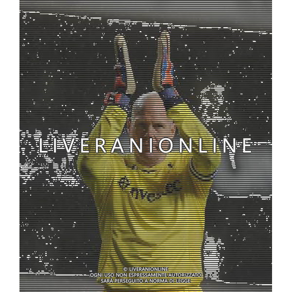 Brad Friedel (Captain) Celebrates after the final whistle Tottenham Hotspur 2012/13 Tottenham Hotspur V Panathinaikos (3-1) 06/12/12 UEFA Europa League Photo: Robin Parker Fotosports International AG ALDO LIVERANI S A S ONLY ITALY