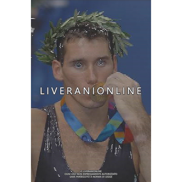 OLIMPIADI DI ATENE 2004 NELLA FOTO IGOR CASSINA FOTO MARCO LUZZANI-AGENZIA ALDO LIVERANI