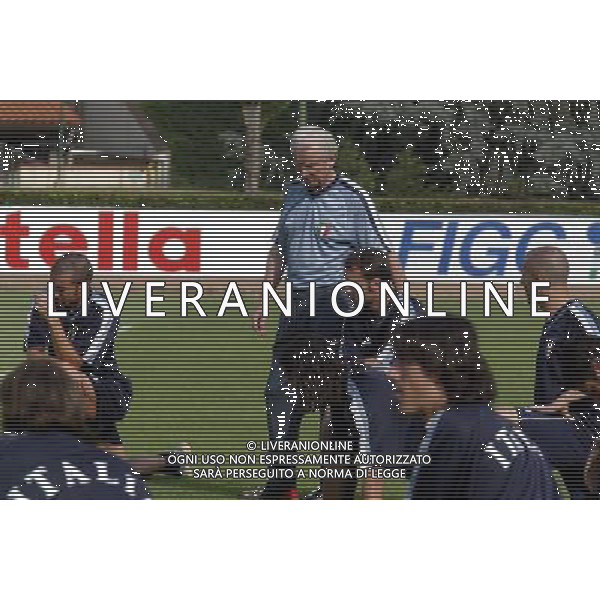 COVERCIANO 7/06/2003 ALLENAMENTO NAZIONALE ITALIANA NELLA FOTO TRAPATTONI GIOVANNI FOTO ALDO LIVERANI 
