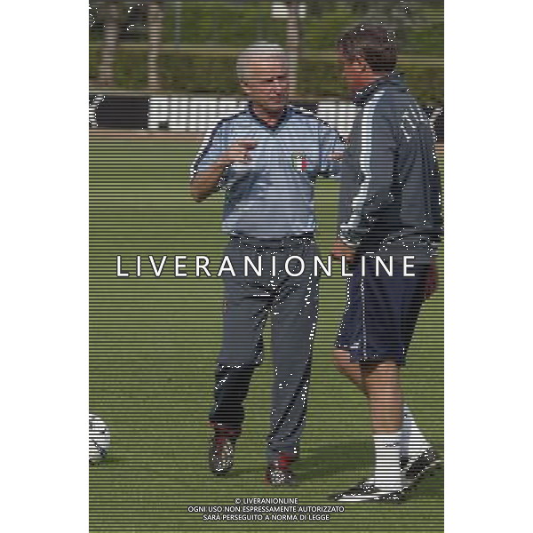 COVERCIANO 7/06/2003 ALLENAMENTO NAZIONALE ITALIANA NELLA FOTO TRAPATTONI GIOVANNI FOTO ALDO LIVERANI 