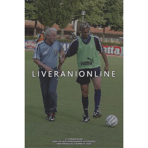 COVERCIANO 7/06/2003 ALLENAMENTO NAZIONALE ITALIANA NELLA FOTO TRAPATTONI GIOVANNI-LEGROTTAGLIE NICOLA FOTO ALDO LIVERANI 
