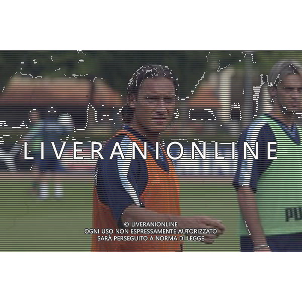 COVERCIANO 7/06/2003 ALLENAMENTO NAZIONALE ITALIANA NELLA FOTO TOTTI FRANCESCO FOTO ALDO LIVERANI 