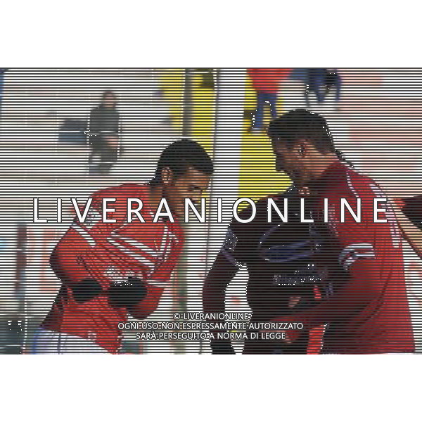 PERUGIA-VIAREGGIO LEGA PRO 09/12/2012 NELLA FOTO CIOFANI-AYRES DOPO GOL FOTO SETTONCE-AG ALDO LIVERANI