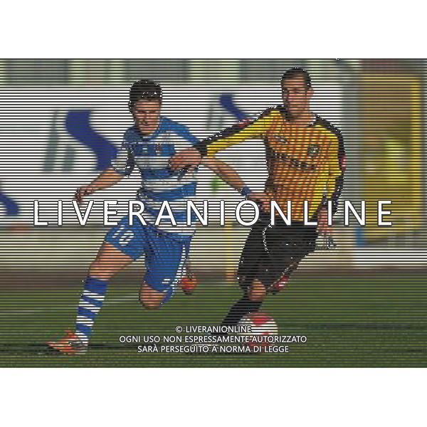 Campionato di Calcio Lega Pro Seconda Divisione Girone A 15Â°Giornata Busto Arsizio (VA) - 09.12.2012 Pro Patria-Bassano Virtus Nella Foto:giannone-carteri /Ph.Vitez-Ag. Aldo Liverani