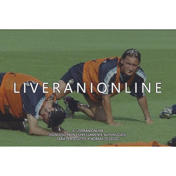 COVERCIANO 7/06/2003 ALLENAMENTO NAZIONALE ITALIANA NELLA FOTO TOTTI FRANCESCO FOTO ALDO LIVERANI 