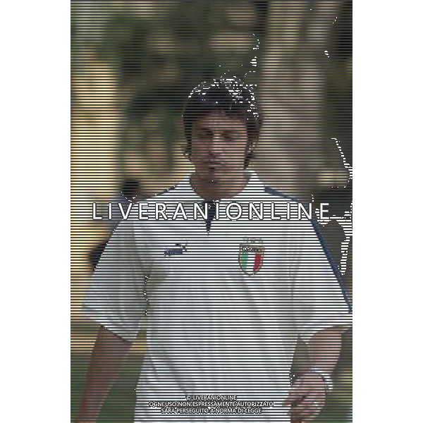 COVERCIANO 7/0/2003 ALLENAMENTO NAZIONALE ITALIANA NELLA FOTO ODDO MASSIMO FOTO ALDO LIVERANI 