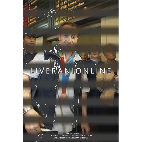 MALPENSA (VA) 24/8/2004 ARRIVO DI YURI CHECHI DALLE OLIMPIADI DI ATENE FOTO MARO ROMANO/AG ALDO LIVERANI