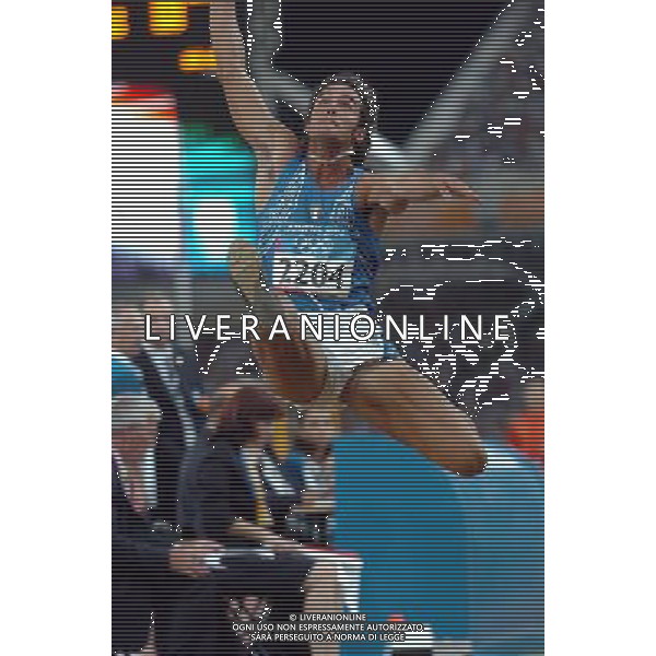 OLIMPIADI ATENE 24/08/2004 ATLETICA NELLA FOTO NICOLA TRENTIN SALTO IN LUNGO FOTO MARCO LUZZANI/AG ALDO LIVERANI