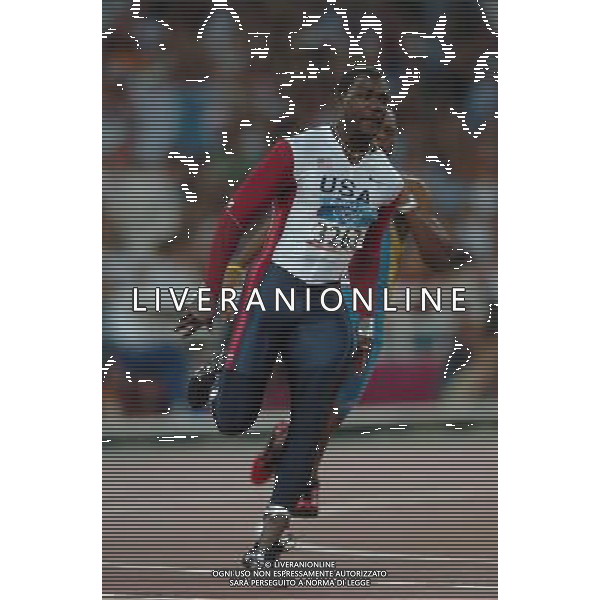 OLIMPIADI ATENE 24/08/2004 ATLETICA NELLA FOTO GATLIN JUSTIN 200m FOTO MARCO LUZZANI/AG ALDO LIVERANI