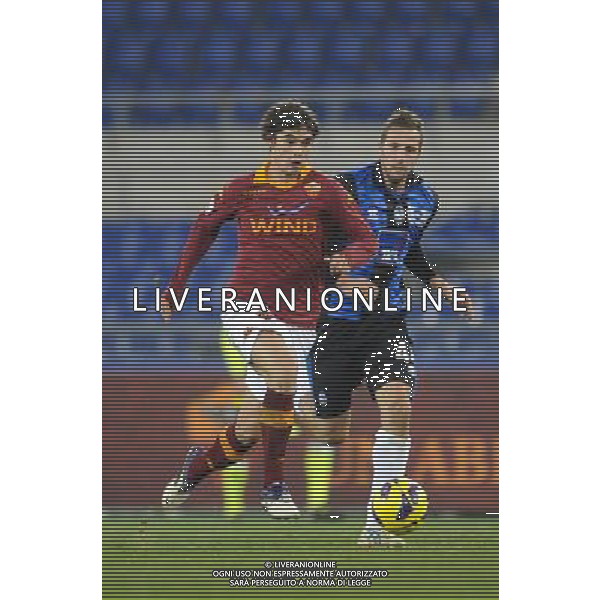 Roma - 11/12/2012 - Stadio Olimpico - Ottavi di finale TIM CUP 2012/2013 - Roma vs Atalanta - nella foto: dodo\' e cazzola Â© Fabrizio Corradetti - Ag. Aldo Liverani sas