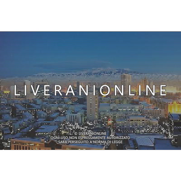 (121211) -- URUMQI, Dec. 11, 2012 () -- Photo taken on Dec. 5, 2012 shows the night scene of Urumqi, capital of northwest China\'s Xinjiang Uygur Autonomous Region. According to the local environmental protection agency, up to Dec. 10, Urumqi had 279 days of fairly good air quality in 2012, three days more than that in 2011. (/Jiang Wenyao) (mp) ©photoshot/AGENZIA ALDO LIVERANI SAS - ITALY ONLY - Veduta panoramica della citta\' di Urumqi, capitale della regione nord-occidentale cinese dello Xinjiang Uygur Cina 10 dicembre 2012