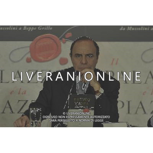 Silvio Berlusconi alla presentazione dell\'ultimo libro di Bruno Vespa, \'Il palazzo e la piazza\' a Roma 12/12/2012 ©Corradetti/Agenzia Aldo Liverani Sas