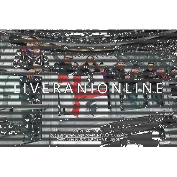 Coppa Italia TIM - Ottavi di Finale Torino 12-12-2012 Juventus - Cagliari nella foto: l\'intero settore ospiti dello Juventus Stadium occupato da una decina di tifosi del Cagliari foto Roberto Garavaglia - ag. Aldo Liverani sas