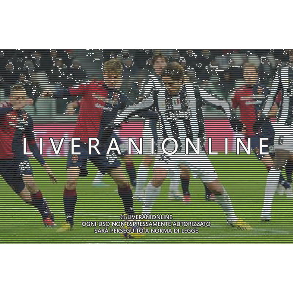 Coppa Italia TIM - Ottavi di Finale Torino 12-12-2012 Juventus - Cagliari nella foto: Alessandro Matri (Juventus) e sulla SX Dario Del Fabro (Cagliari) foto Roberto Garavaglia - ag. Aldo Liverani sas