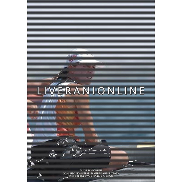 Atene 25-08.2004 olimpiadi 2004 vela classe mistral femminile nella foto Sensini Alessandra ph marco luzzani/ag aldo Liverani s.a.s.