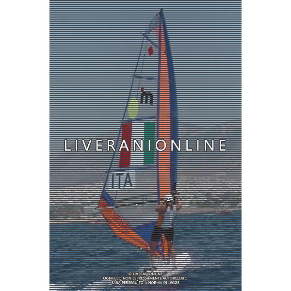 Atene 25-08.2004 olimpiadi 2004 vela classe mistral femminile nella foto Sensini Alessandra ph marco luzzani/ag aldo Liverani s.a.s.