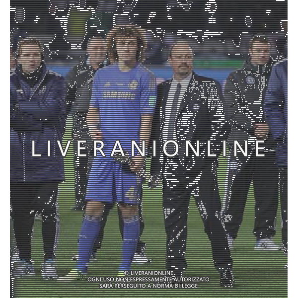 Chelsea v Corinthians (0-1) FIFA Club World Cup 2012 Final 16/12/12 FIFA Club World Cup 2012 Dejected Rafa Benitez and David Luiz Chelsea after defeat Photo: Masahide Tomikoshi Fotosports International ©PHOTOSHOT/AGENZIA ALDO LIVERANI SAS - ITALY ONLY - EDITORIAL USE ONLY