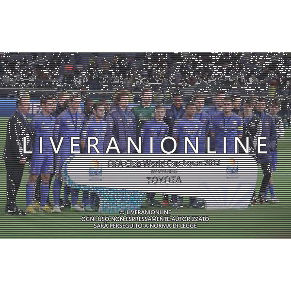 Chelsea v Corinthians (0-1) FIFA Club World Cup 2012 Final 16/12/12 FIFA Club World Cup 2012 Dejected Rafa Benitez and Chelsea after defeat Photo: Masahide Tomikoshi Fotosports International ©PHOTOSHOT/AGENZIA ALDO LIVERANI SAS - ITALY ONLY - EDITORIAL USE ONLY