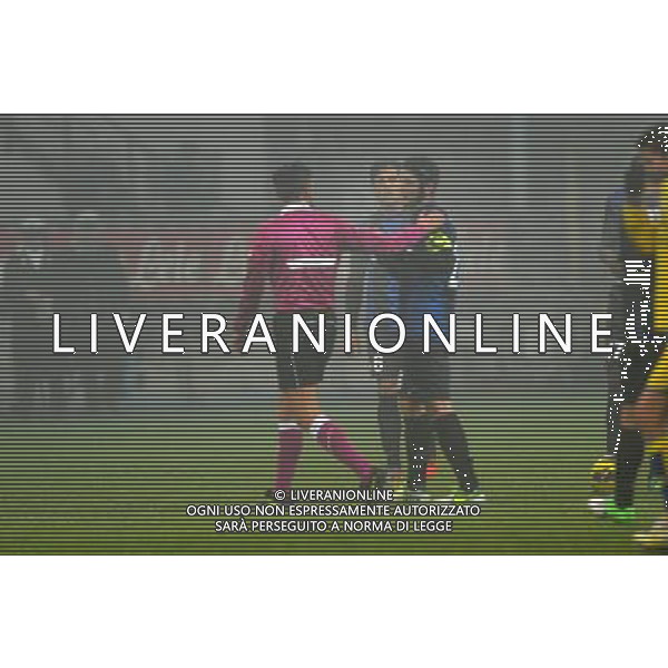 MILANO, 18-12-2012 / Œ©FOTO COPPA ITALIA INTER-VERONA NELLA FOTO : ARBITRO ROCCHI - CHIVU ©AGENZIA ALDO LIVERANI SAS