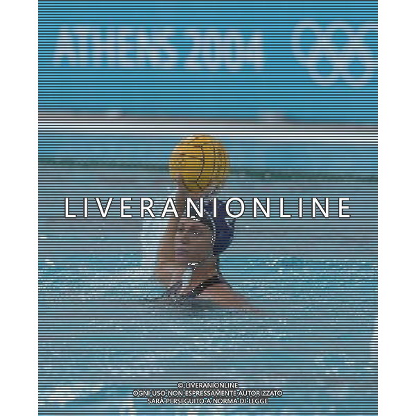 Olimpiadi Atene 26/08/2004 finale pallanuoto Setterosa Italia - Grecia nella foto miceli martina foto marco luzzani/ag aldo liverani