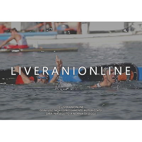Atene 27-08-2004 Olimpiadi 2004 Canoa K2 1000m Maschile nella foto Antonio Rossi e Beniamino Bonomi argento ph Marco Luzzani/ag aldo Liverani s.a.s.