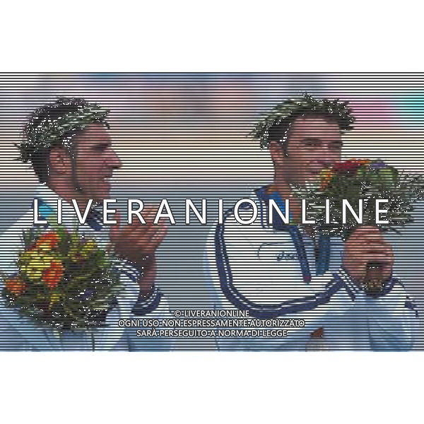 Atene 27-08-2004 Olimpiadi 2004 Canoa K2 1000m Maschile nella foto Antonio Rossi e Beniamino Bonomi argento ph Marco Luzzani/ag aldo Liverani s.a.s.