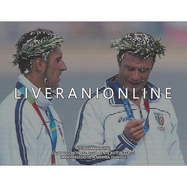 Atene 27-08-2004 Olimpiadi 2004 Canoa K2 1000m Maschile nella foto Antonio Rossi e Beniamino Bonomi argento ph Marco Luzzani/ag aldo Liverani s.a.s.
