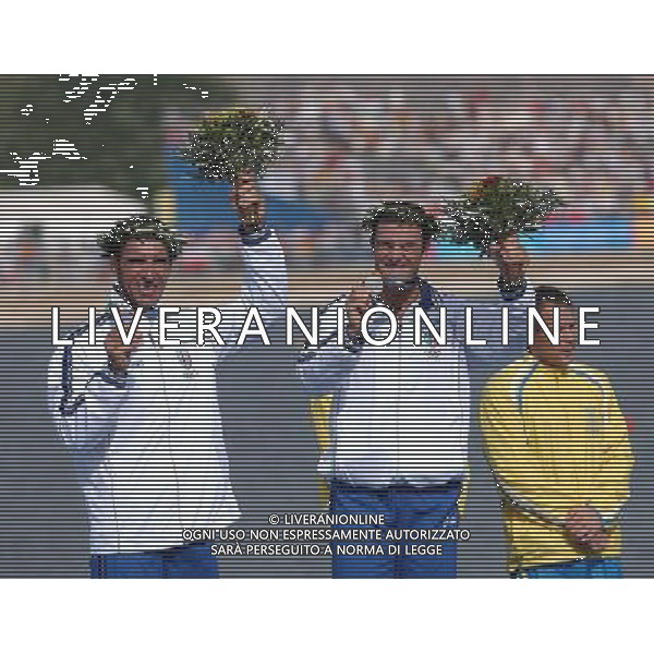 Atene 27-08-2004 Olimpiadi 2004 Canoa K2 1000m Maschile nella foto Antonio Rossi e Beniamino Bonomi argento ph Marco Luzzani/ag aldo Liverani s.a.s.