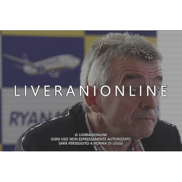 Ryanair\'s CEO Michael O\'Leary speaks during a press conference on Ryanair\'s full year results for the period ended 30 September in the city of London Britain 05 November 2012. Ryanair shares climbed on Monday after the budget carrier boosted its full-year profit guidance on the back of higher fares, lower fuel costs and a jump in passenger numbers over the summer. The low-cost airline, which is awaiting the outcome of a European Commission regulatory probe into its bid for Irish flag carrier Aer Lingus , on Monday reported a 7 per cent year-on-year increase in first-half passenger numbers to 48m. The increase in short-haul passengers in the six months to September 30 pushed up revenues from ó2.7bn to ó3.1bn (£2.5bn), while pre-tax profit rose 9 per cent to ó679m. ©PHOTOSHOT/AGENZIA ALDO LIVERANI SAS - ITALY ONLY - EDITORIAL USE ONLY