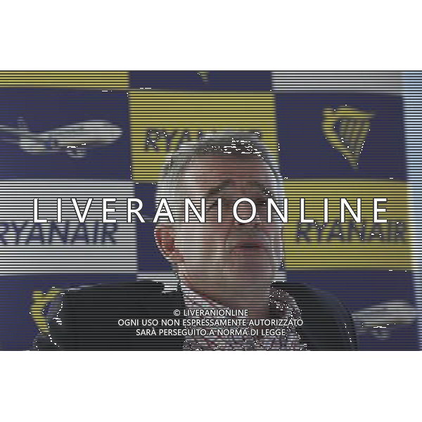 Ryanair\'s CEO Michael O\'Leary speaks during a press conference on Ryanair\'s full year results for the period ended 30 September in the city of London Britain 05 November 2012. Ryanair shares climbed on Monday after the budget carrier boosted its full-year profit guidance on the back of higher fares, lower fuel costs and a jump in passenger numbers over the summer. The low-cost airline, which is awaiting the outcome of a European Commission regulatory probe into its bid for Irish flag carrier Aer Lingus , on Monday reported a 7 per cent year-on-year increase in first-half passenger numbers to 48m. The increase in short-haul passengers in the six months to September 30 pushed up revenues from ó2.7bn to ó3.1bn (£2.5bn), while pre-tax profit rose 9 per cent to ó679m. ©PHOTOSHOT/AGENZIA ALDO LIVERANI SAS - ITALY ONLY - EDITORIAL USE ONLY