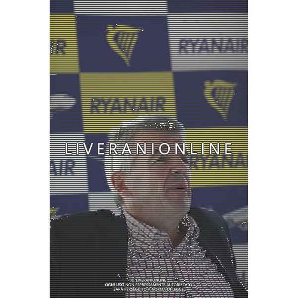 Ryanair\'s CEO Michael O\'Leary speaks during a press conference on Ryanair\'s full year results for the period ended 30 September in the city of London Britain 05 November 2012. Ryanair shares climbed on Monday after the budget carrier boosted its full-year profit guidance on the back of higher fares, lower fuel costs and a jump in passenger numbers over the summer. The low-cost airline, which is awaiting the outcome of a European Commission regulatory probe into its bid for Irish flag carrier Aer Lingus , on Monday reported a 7 per cent year-on-year increase in first-half passenger numbers to 48m. The increase in short-haul passengers in the six months to September 30 pushed up revenues from ó2.7bn to ó3.1bn (£2.5bn), while pre-tax profit rose 9 per cent to ó679m. ©PHOTOSHOT/AGENZIA ALDO LIVERANI SAS - ITALY ONLY - EDITORIAL USE ONLY