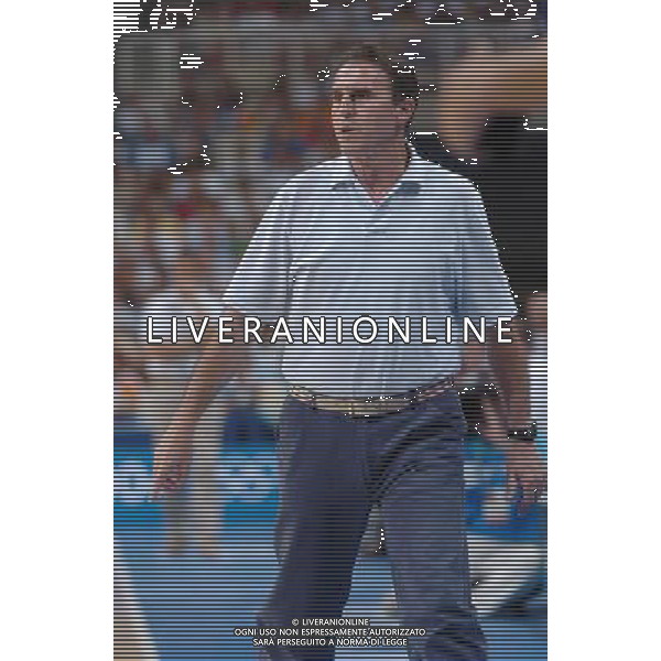 OLIMPIADI DI ATENE 28/08/04 SEMIFINALE DI BASKET ITALIA-LITUANIA NELLA FOTO RECALCATI CARLO PH MARCO LUZZANI/AG.ALDO LIVERANI