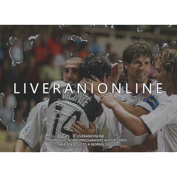 montercarlo 27/08/2004 super cup monaco porto-valencia nella foto di vaio marco esulta per il goal 0-2 ag: aldo liverani-venewia
