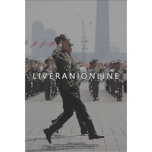 PICTURES OF THE YEAR 2012 FOR INTERNATIONAL NEWS (121227) -- BEIJING, Dec. 27, 2012 () -- Soldiers march during the military parade marking the 100th anniversary of the birth of founding leader Kim Il Sung in Pyongyang, capital of the Democratic People\'s Republic of Korea (DPRK), April 15, 2012. (/Zhang Li) (zy) ©Photoshot/AGENZIA ALDO LIVERANI SAS-ITALY ONLY - EDITORIAL USE ONLY