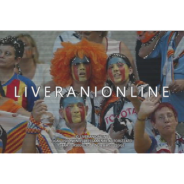 montercarlo 27/08/2004 super cup monaco porto-valencia nella foto tifosi del valencia ag: aldo liverani-venezia