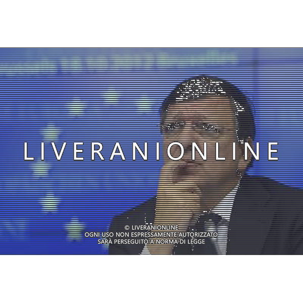 PICTURES OF THE YEAR 2012 FOR INTERNATIONAL NEWS (121227) -- BEIJING, Dec. 27, 2012 () -- President of European Commission Jose Manuel Barroso attends a press conference after the tripartite social meeting ahead of two-day EU summit at EU headquarters in Brussels, capital of Belgium on Oct. 18, 2012. (/Wu Wei)(zjl) ©Photoshot/AGENZIA ALDO LIVERANI SAS-ITALY ONLY - EDITORIAL USE ONLY