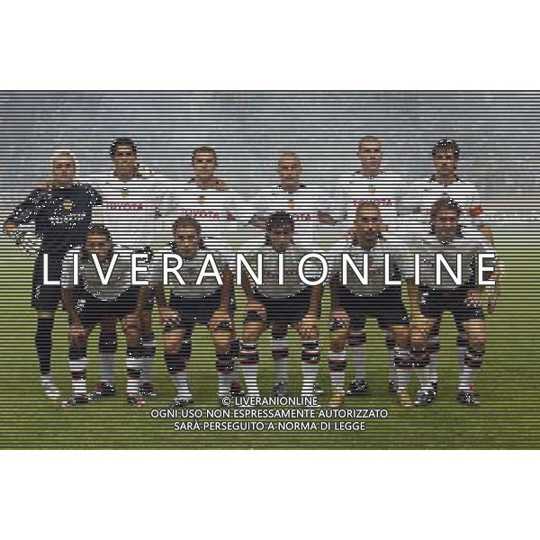 montercarlo 27/08/2004 super cup monaco porto-valencia nella foto la formazione del valencia ag: aldo liverani-venewia