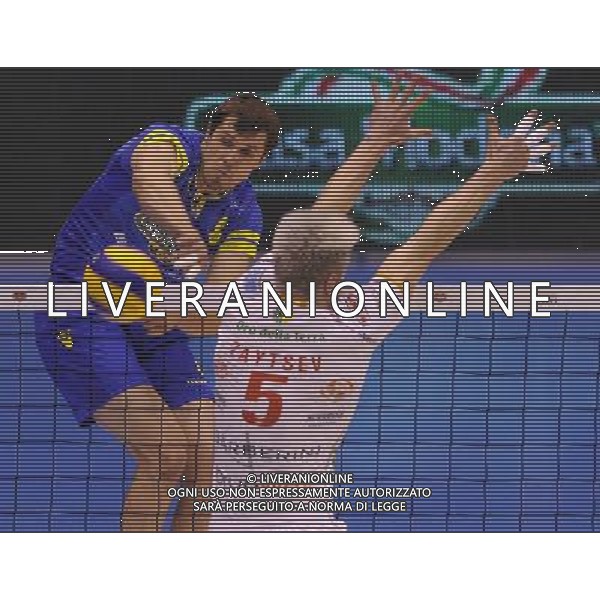 Del Monte Coppa Italia Serie A1 di Volley 2012 Semifinale 2 Milano - 29.12.2012 Lube Banca Macerata-Casa Modena Nella Foto:gundars celitans /Ph.Vitez-Ag. Aldo Liverani