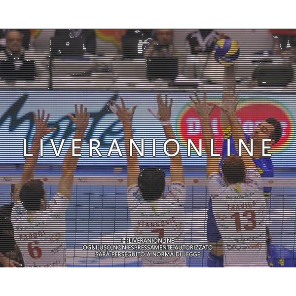 Del Monte Coppa Italia Serie A1 di Volley 2012 Semifinale 2 Milano - 29.12.2012 Lube Banca Macerata-Casa Modena Nella Foto:guillaume quesque /Ph.Vitez-Ag. Aldo Liverani
