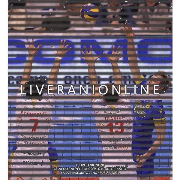 Del Monte Coppa Italia Serie A1 di Volley 2012 Semifinale 2 Milano - 29.12.2012 Lube Banca Macerata-Casa Modena Nella Foto:sam deroo /Ph.Vitez-Ag. Aldo Liverani