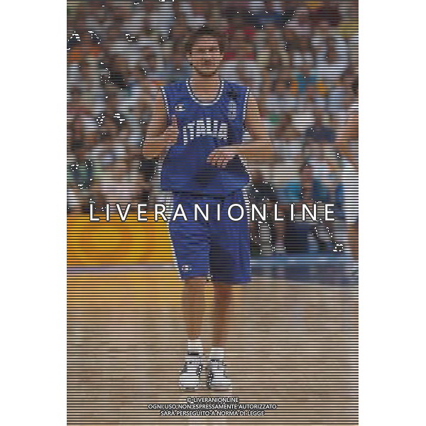 ATENE 28/08/04 -OLIMPIADI 2004- FINALE PALLACANERSTRO MASCHILE ITALIA-ARGENTINA NELLA FOTO: GIANMARCO POZZECO PH: LUZZANI/AG. ALDO LIVERANI