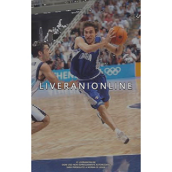ATENE 28/08/04 -OLIMPIADI 2004- FINALE PALLACANERSTRO MASCHILE ITALIA-ARGENTINA NELLA FOTO: GIANMARCO POZZECO PH: LUZZANI/AG. ALDO LIVERANI