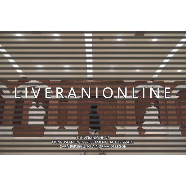 (121230) -- BEIJING, Dec. 30, 2012 () -- A passenger walks past the sculptures on the platform at the Huayuanqiao Station of the newly-opened subway line 6 in Beijing, capital of China, Dec. 30, 2012. Beijing put four subway lines into operation on Sunday, part of the city\'s efforts to expand rail transit to ease severe traffic congestion. The new lines bring the number of subway lines in Beijing to 16, with a total length of 442 kilometers, according to authorities. (/Chen Weisong) (ry) ©Photoshot/AGENZIA ALDO LIVERANI SAS-ITALY ONLY - EDITORIAL USE ONLY