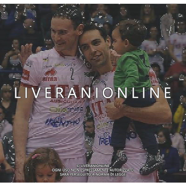 Del Monte Coppa Italia Serie A1 di Volley 2012 Finale Milano - 30.12.2012 Itas Diatec Trentino-Lube Banca Macerata Nella Foto:Sintini Giacomo-Raphael de Oliveira /Ph.Vitez-Ag. Aldo Liverani