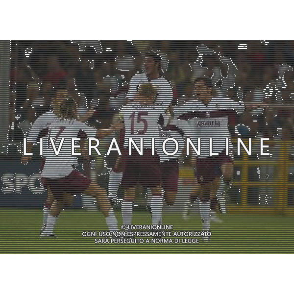 GENOVA 29/8/2004 COPPA ITALIA TIM GENOA-TORINO NELLA FOTO LA ESULTANZA DI MARAZZINA FOTO FILIPPO VENEZIA/AG ALDO LIVERANI