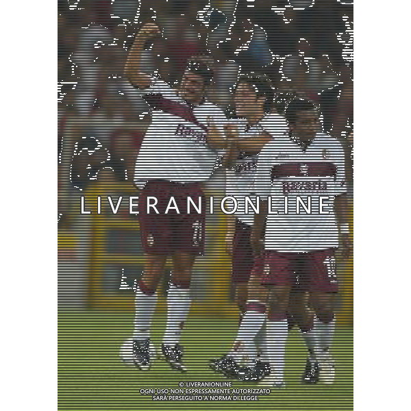 genova 30/08/2004 coppa italia genoa - torino nella foto Marazzina Massimo esulta per il 1-2 ag.Aldo Liverani-Venezia 