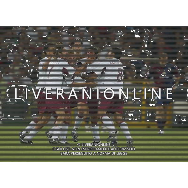 genova 30/08/2004 coppa italia genoa - torino nella foto Marazzina Massimo esulta per il 1-2 ag.Aldo Liverani-Venezia 